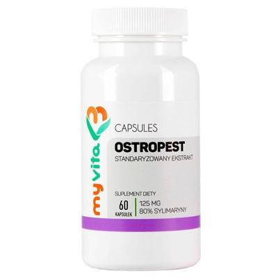 MYVITA Ostropest ekstrakt 125mg,  60kaps.
