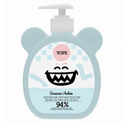 YOPE Mydło w płynie dla dzieci Ananas Kokos 400ml