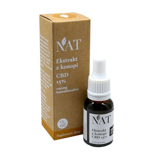 NAT Olejek konopny 15% CBD 15ml