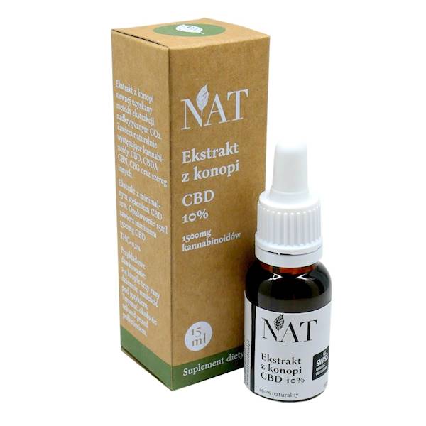 NAT Olejek konopny 10% CBD 15ml