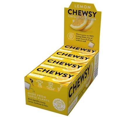 CHEWSY Gumy do żucia o smaku cytrynowym ksylitol