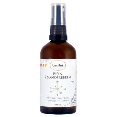 MIRLEK Płyn z nanosrebrem 25ppm 100ml