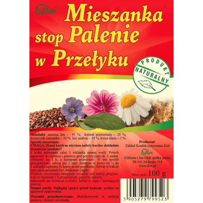 FLOS Mieszanka stop Palenie w Przełyku 100g