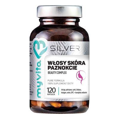 MYVITA SILVER Włosy Skóra Paznokcie 120szt.