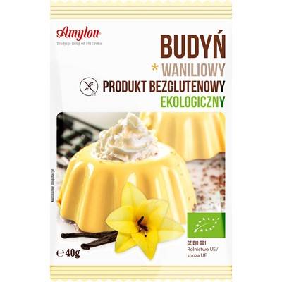 AMYLON Budyń waniliowy bezglutenowy BIO 40g