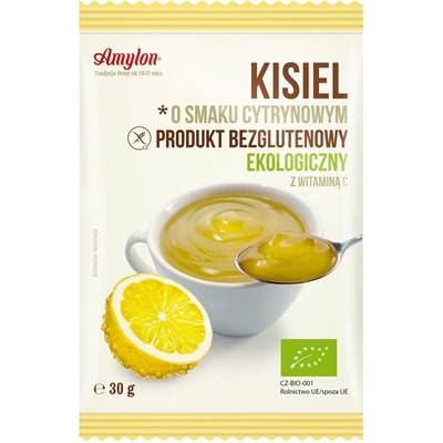 AMYLON Kisiel o smaku cytrynowym bezglutenowy BIO 