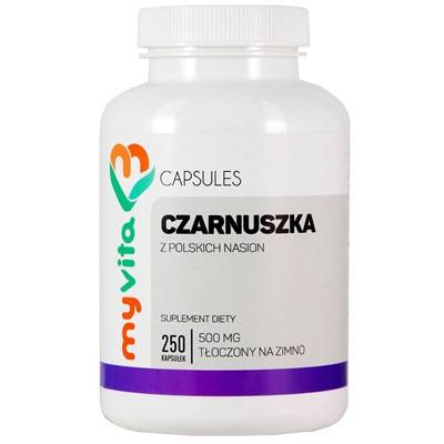 MYVITA Czarnuszka - olej 500mg, 250kaps.