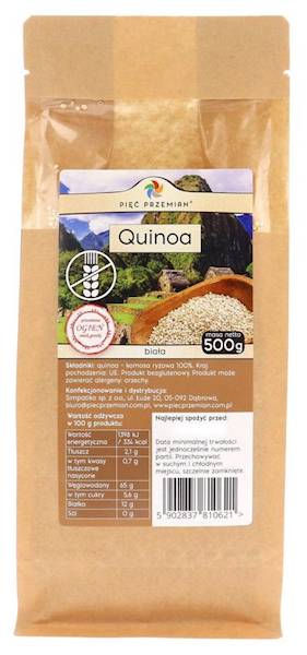 PIĘĆ PRZEMIAN Quinoa Biała (komosa ryżowa) 500g