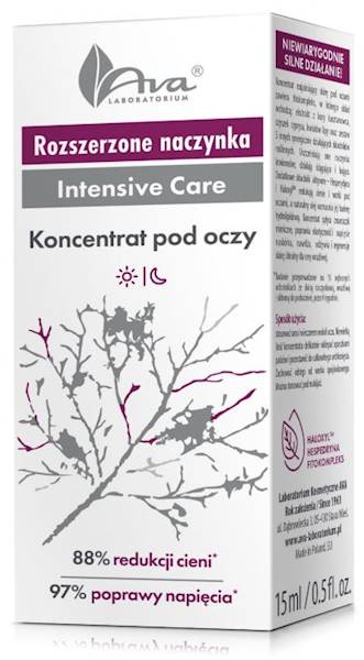 AVA Rozszerzone naczynka koncentrat pod oczy 15ml