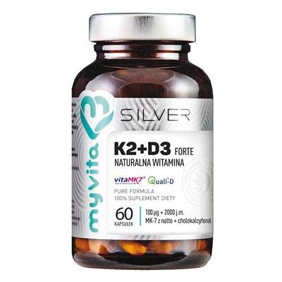 MYVITA SILVER Witamina K2+D3 100+2000 VEGE 60vCaps