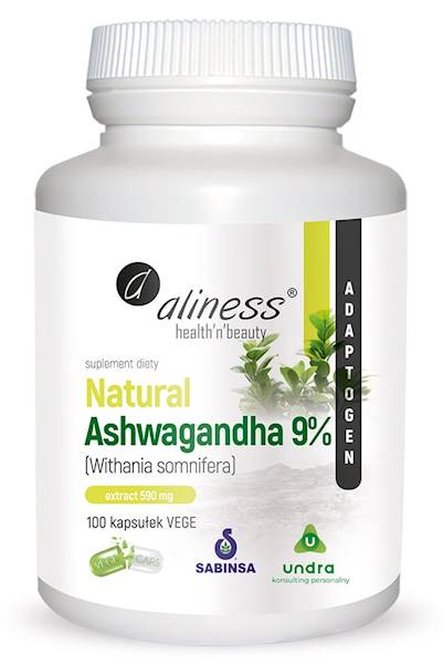 ALINESS Natural Ashwagandha 9% 580mg 100kaps