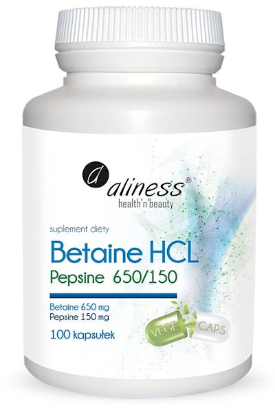 ALINESS Betaina HCL Pepsine 650/150, 100kaps