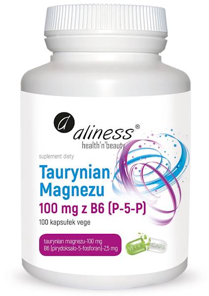 ALINESS Taurynian Magnezu 100mg B6 100kaps