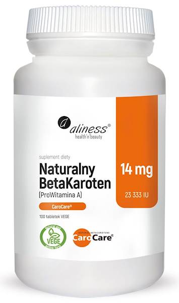 ALINESS Naturalny BetaKaroten 14mg 100 vege tabl.