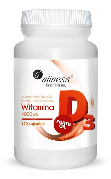 ALINESS Witamina D3 FORTE Oil 4000j.m 120kaps