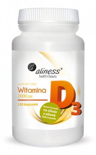 ALINESS Witamina D3 2000j.m 120kaps