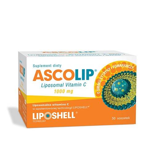 ASCOLIP Liposomalna Witamina C 1000mg 30sasz