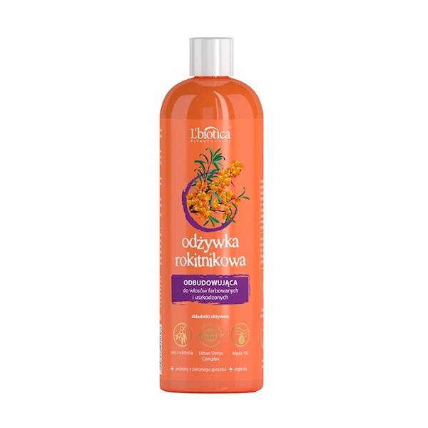 L'BIOTICA Odżywka rokitnikowa odbudowująca 380ml