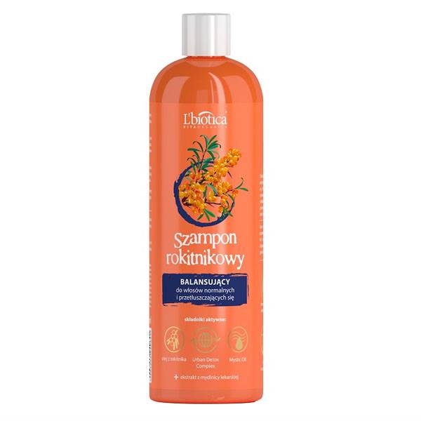 L'BIOTICA Szampon rokitnikowy balansujący 380ml