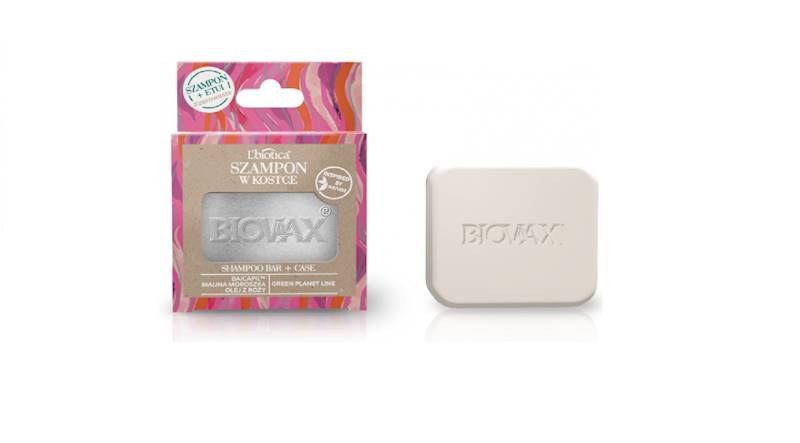 L'BIOTICA Biovax Szampon w kostce Malina 82g ETUI