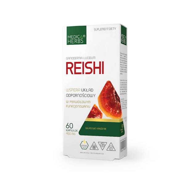 MEDICA HERBS Reishi 450mg, 60 kaps.