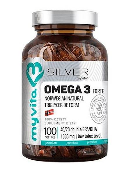 MYVITA SILVER Omega 3 FORTE 1000mg 100kaps