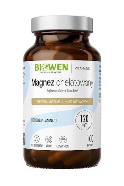 BIOWEN Magnez chelatowany diglicynian 100 kaps.