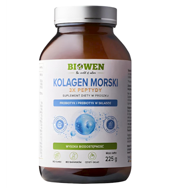 BIOWEN Kolagen Morski 3 x peptydy 225g