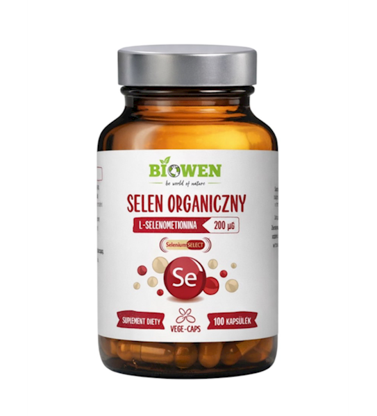 BIOWEN Selen organiczny 200mcg 100 kaps.