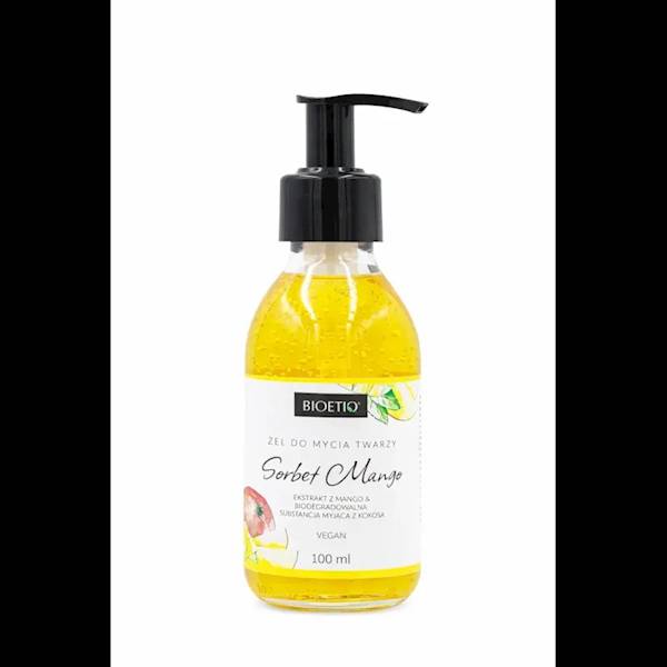 BIOETIQ SORBET MANGO Naturalny Żel do mycia twarzy