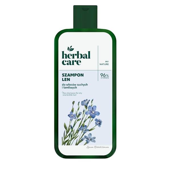 HERBAL CARE Szampon LEN do włosów suchych i łamliw
