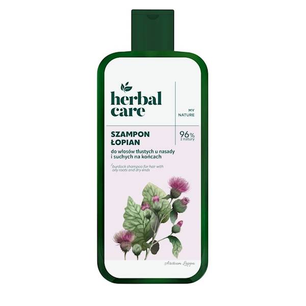 HERBAL CARE Szampon ŁOPIAN do włosów tłustych u na