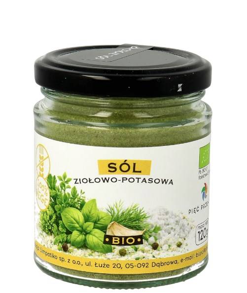 PIĘĆ PRZEMIAN Sól ziołowo-potasowa bezglutenowa BI