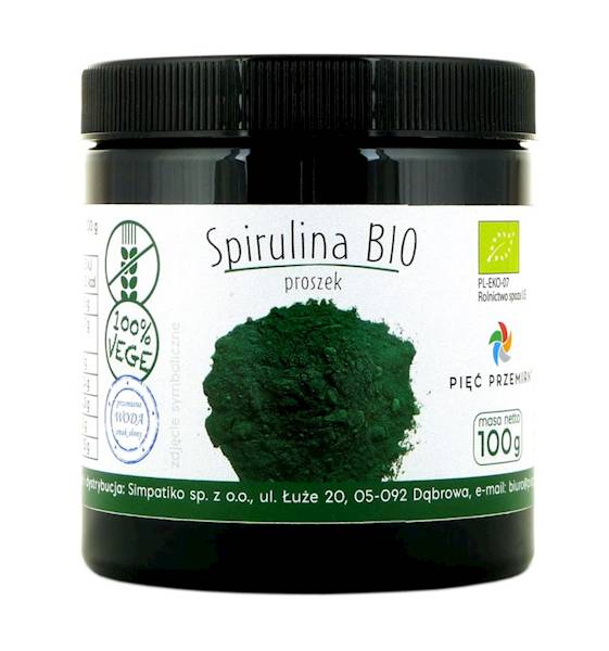 PIĘĆ PRZEMIAN Spirulina BIO proszek 100g