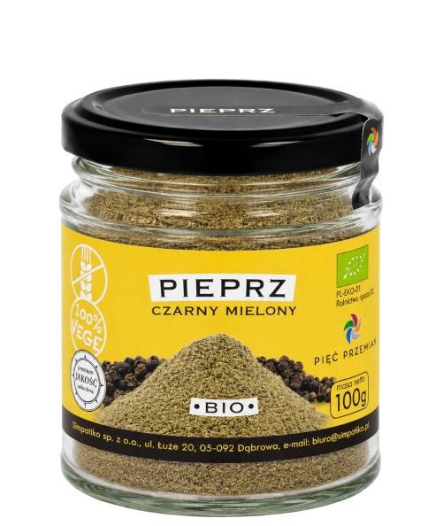 PIĘĆ PRZEMIAN Pieprz czarny mielony bezglutenowy B