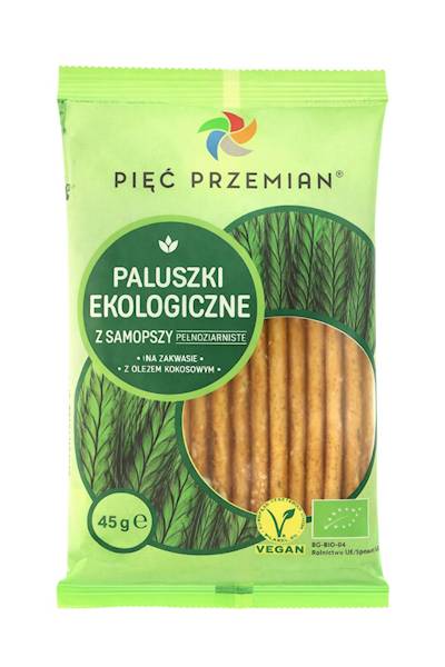 PIĘĆ PRZEMIAN Paluszki z samopszy p-ziar 45g BIO