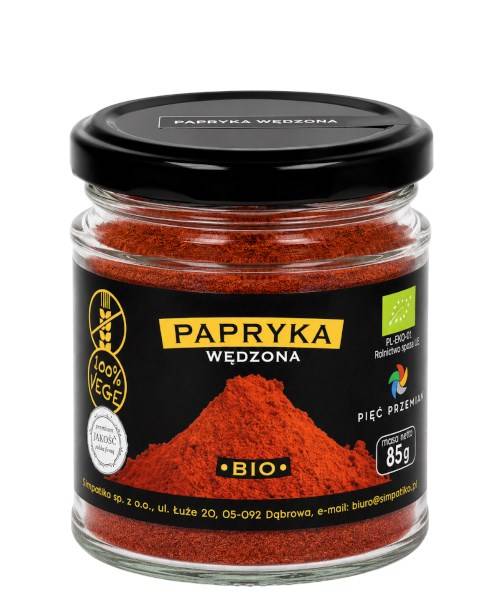 PIĘĆ PRZEMIAN Papryka wędzona bezglutenowa BIO 85g