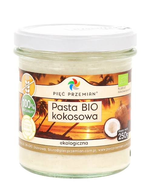 PIĘĆ PRZEMIAN Pasta kokosowa bio simpatiko 250g