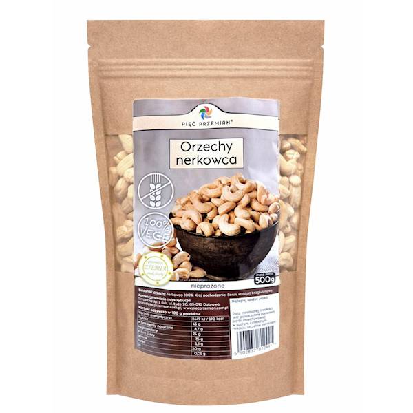 PIĘĆ PRZEMIAN Orzechy nerkowca 500g