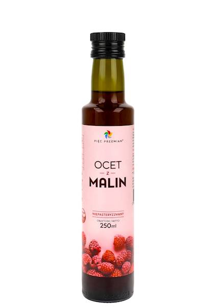 PIĘĆ PRZEMIAN Ocet z malin 250ml