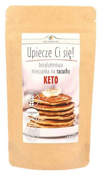 PIĘĆ PRZEMIAN Mieszanka na racuchy KETO bezgl.