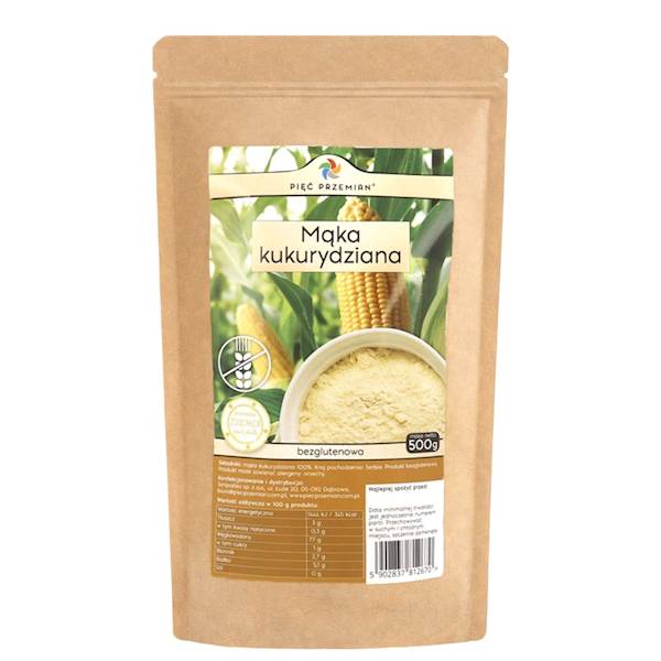 PIĘĆ PRZEMIAN Mąka kukurydziana bezglutenowa 500g