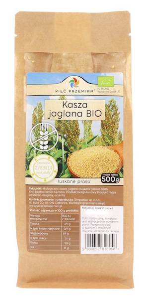 PIĘĆ PRZEMIAN Kasza Jaglana BIO 500g Bezglutenowa