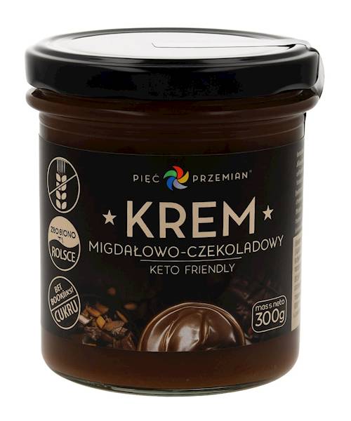 PIĘĆ PRZEMIAN Krem migdałowo-czekoladowy KETO 300g
