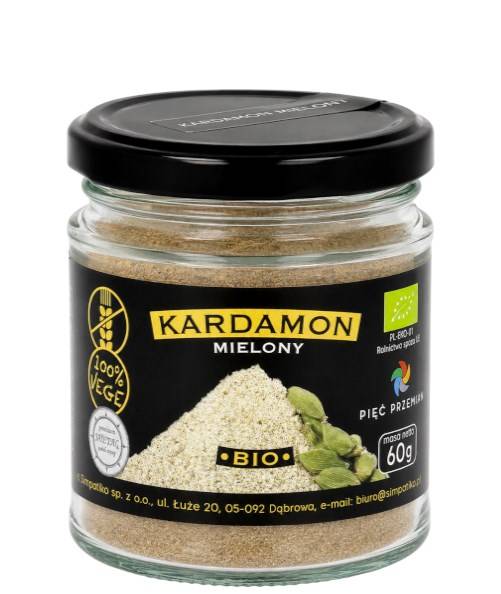 PIĘĆ PRZEMIAN Kardamon mielony b/gluten 60g BIO