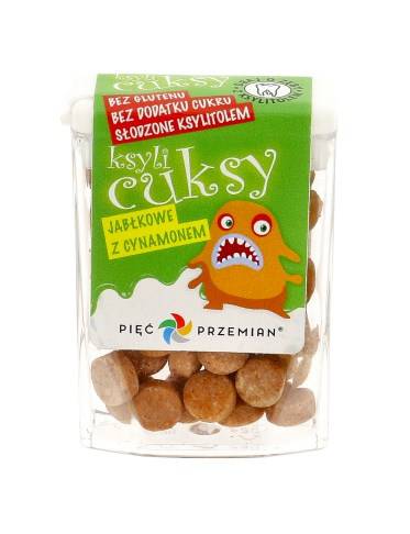 PIĘĆ PRZEMIAN Cuksy jabłko z cynamonem z ksylitole