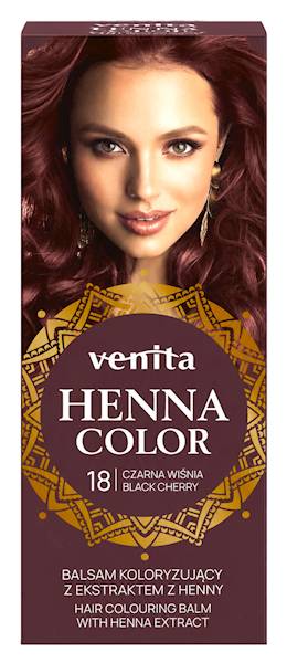 VENITA henna tuba 018 czarna wiśnia