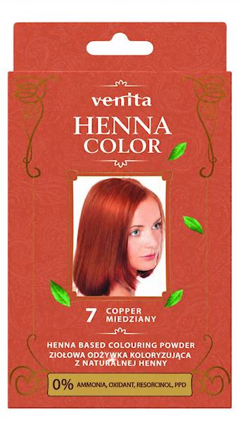 VENITA henna proszek nr 7 miedziany 25g - ziołowa 