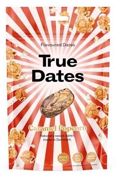 TRUE DATES Caramel Popcorn 100g - daktyle o smaku 