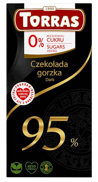 TORRAS Czekolada gorzka 95% b/c b/g 75g